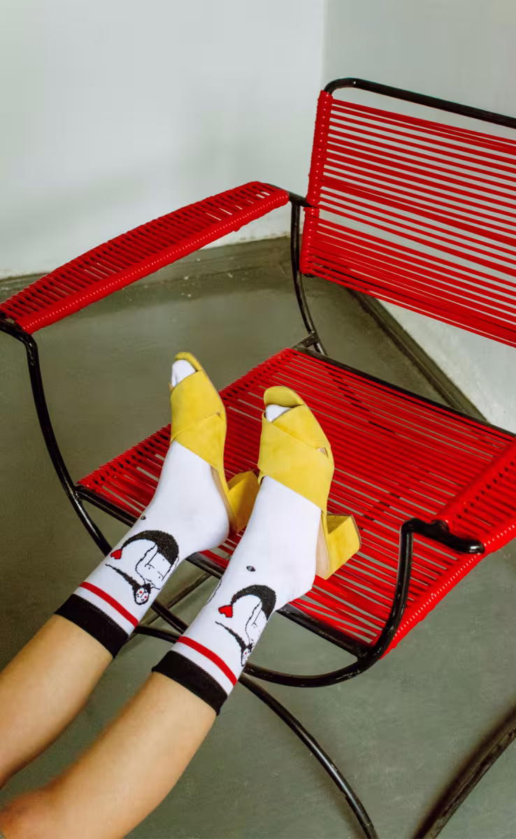 MERMAN SOCKS WHITE