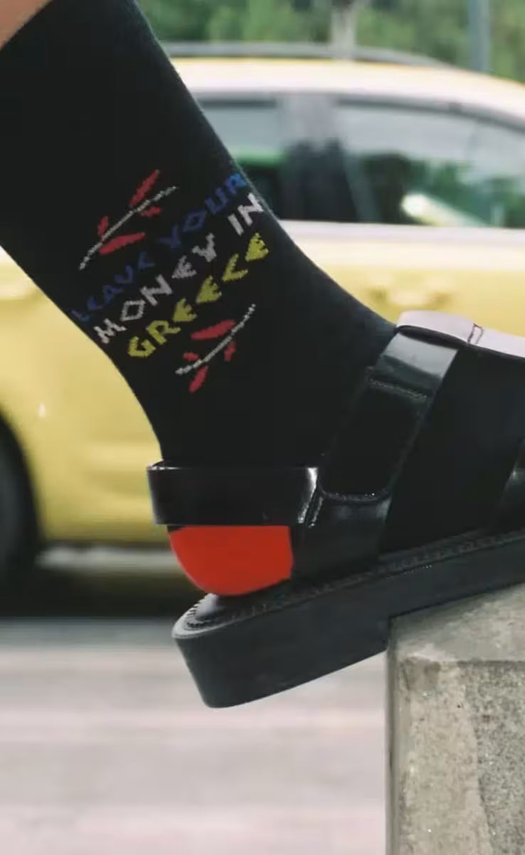 LEAVE YOUR MONEY SOCKS BLACK
