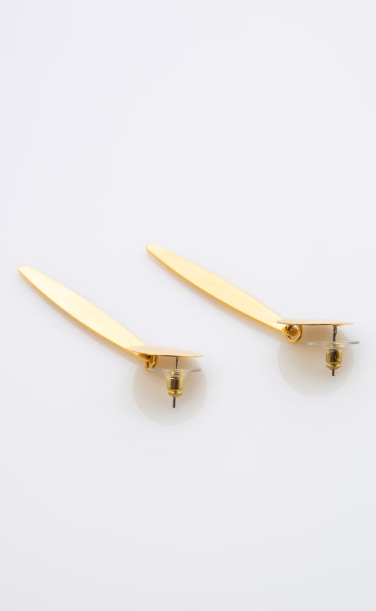 EARRINGS CIRCLE LEAF