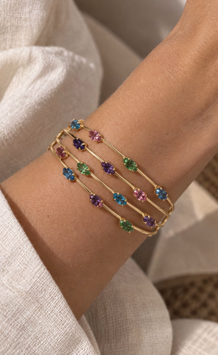 MULTI COLORS CRYSTALS BRACELET