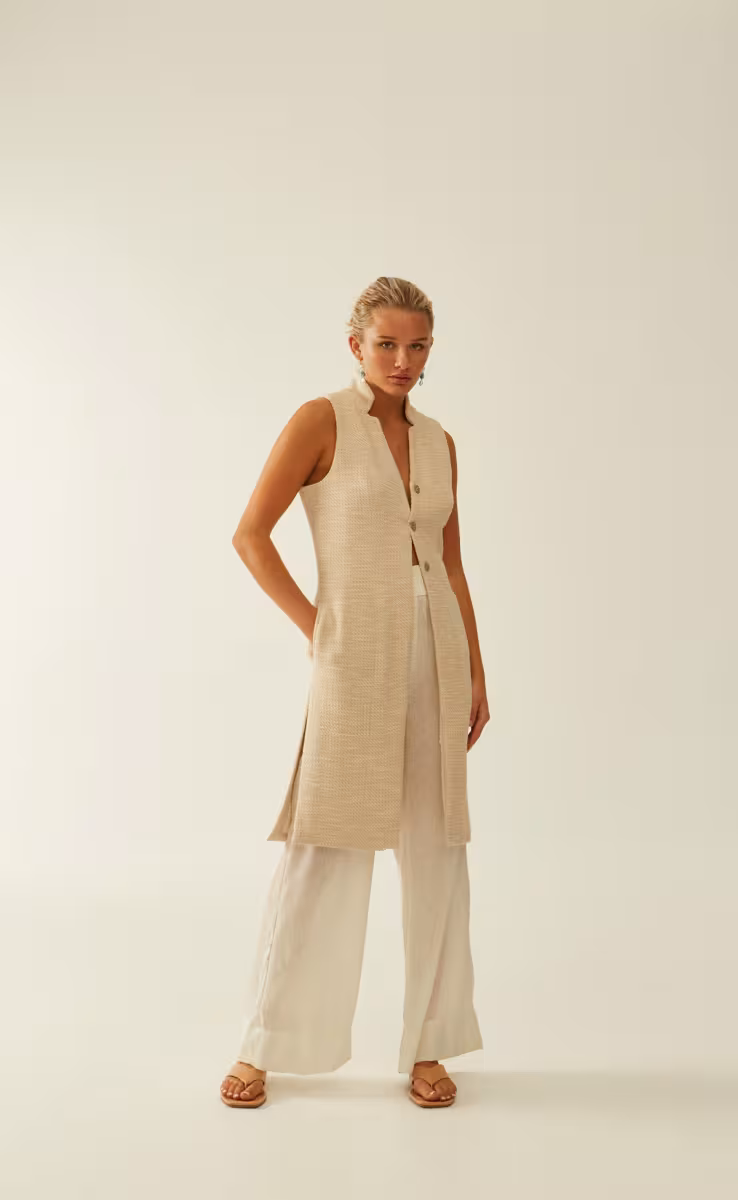 VEST ECRU SHIMMER