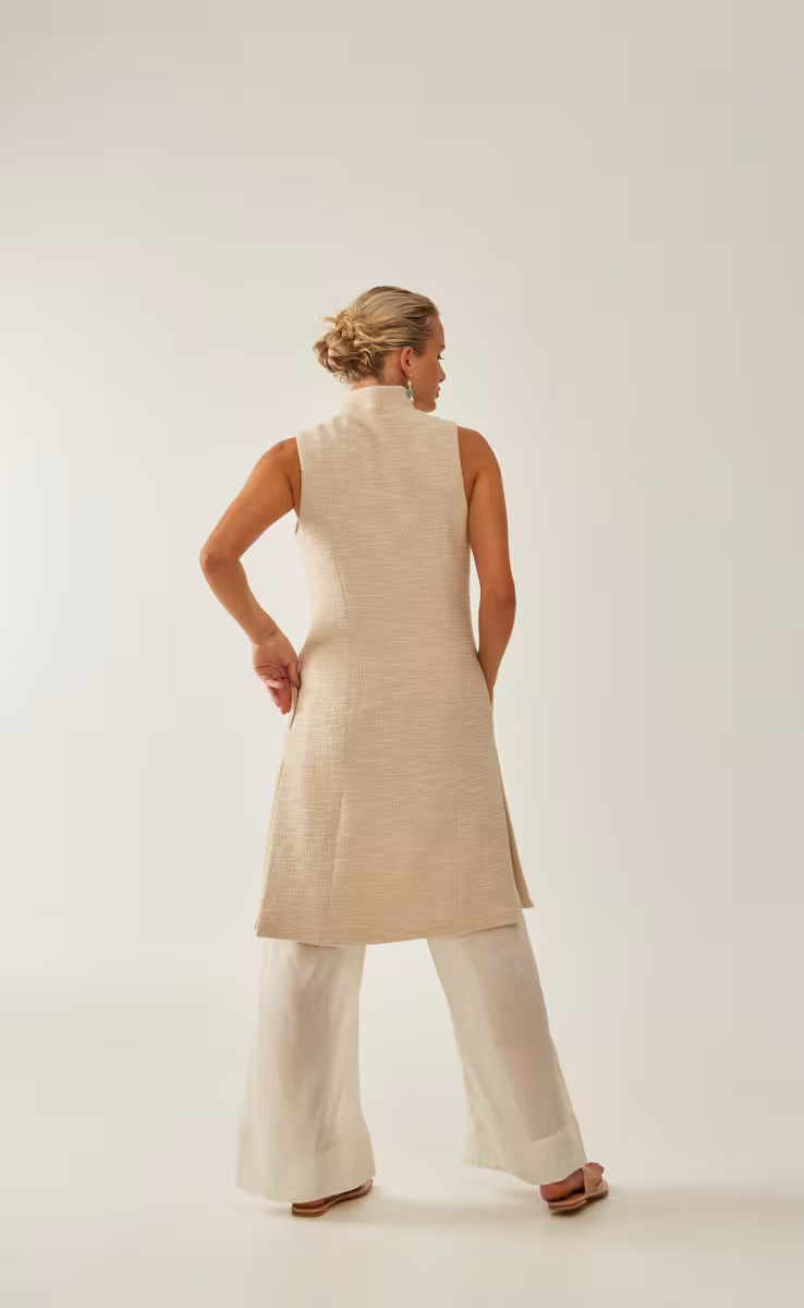 VEST ECRU SHIMMER