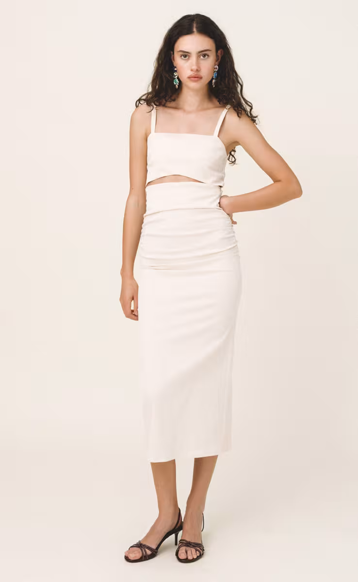 ZEPHYRA DRESS OFF WHITE