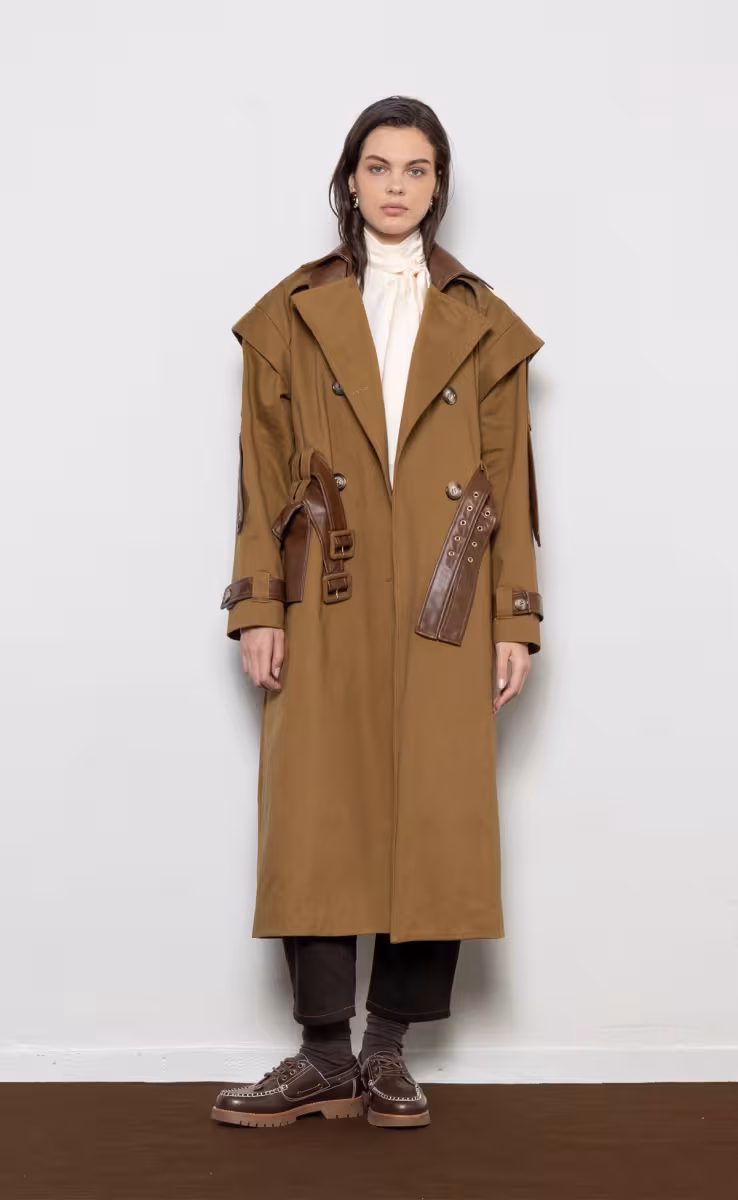 CELINE TRENCH COAT BROWN