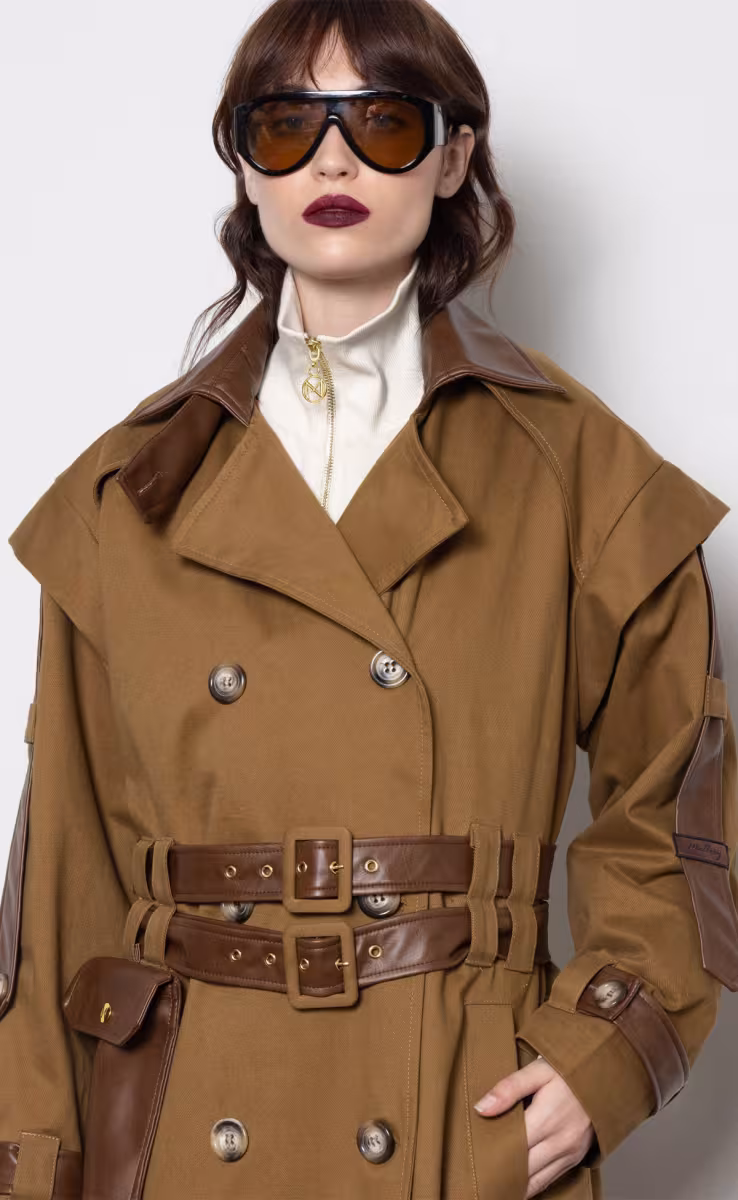 CELINE TRENCH COAT BROWN