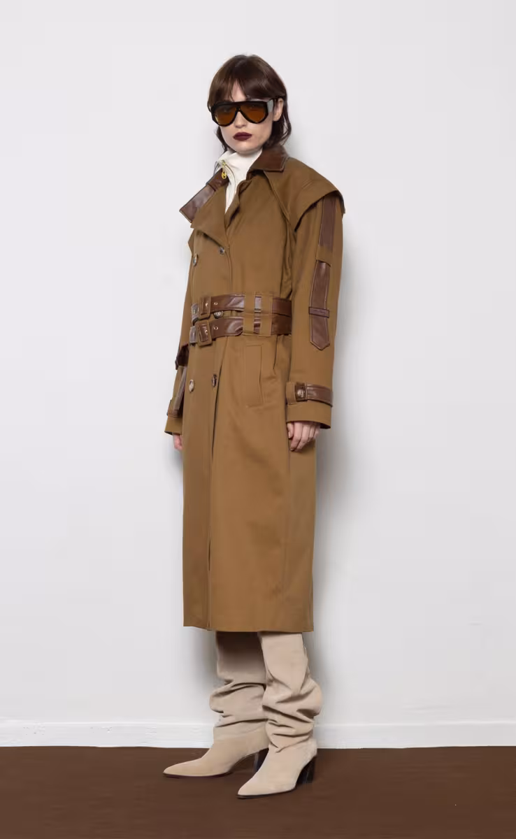 CELINE TRENCH COAT BROWN