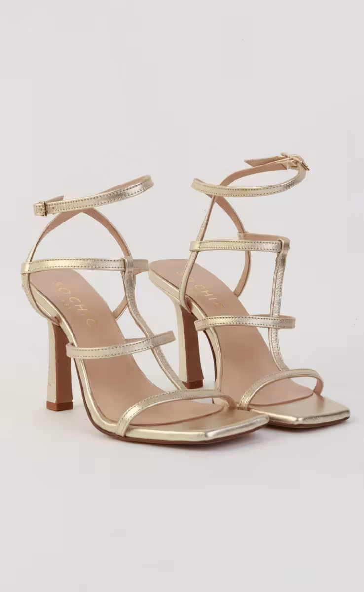 AMINA HEELS GOLD