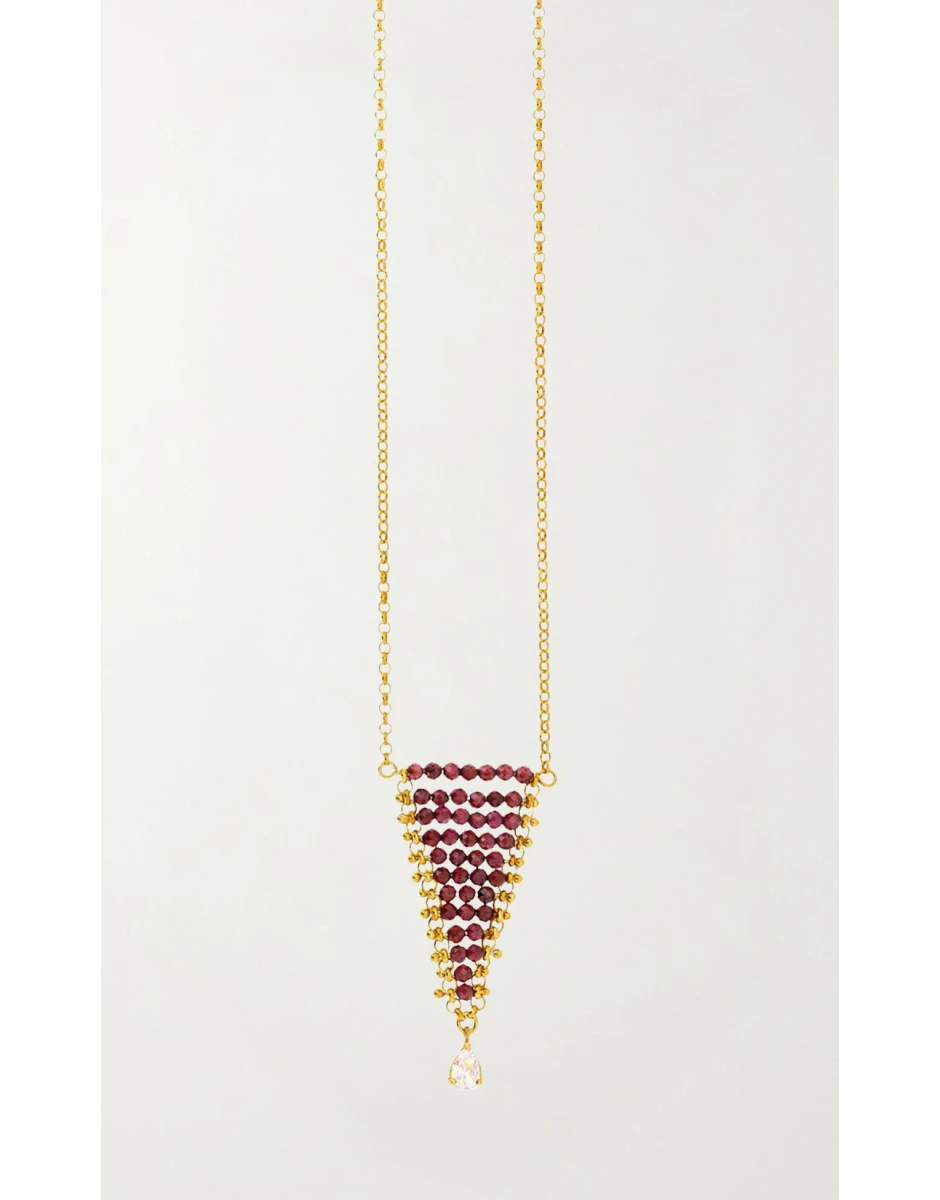 24K GOLD-PLATED PENDANT NECKLACE