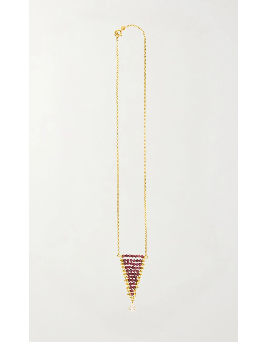 24K GOLD-PLATED PENDANT NECKLACE