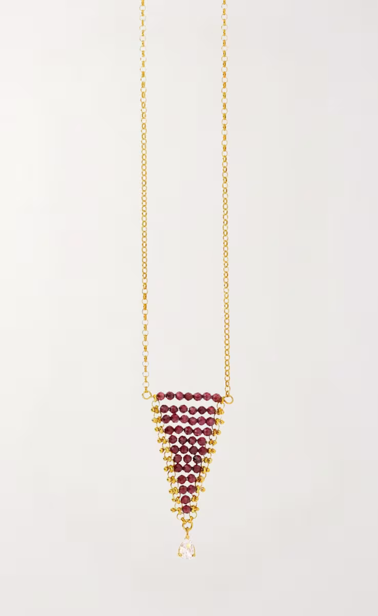 24K GOLD-PLATED PENDANT NECKLACE