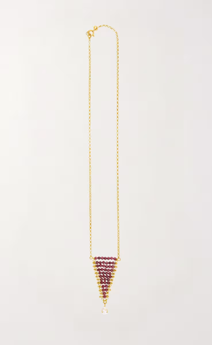 24K GOLD-PLATED PENDANT NECKLACE