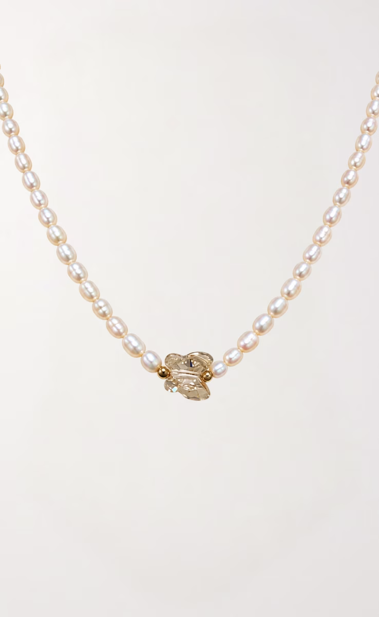 ΚΟΛΙΕ ΜΕ ΡΟΖ ΠΕΡΛΕΣ & SWAROVSKI
