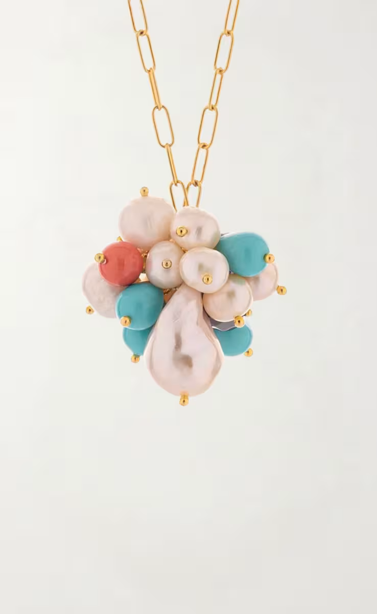 NECKLACE WITH BAROQUE PEARL