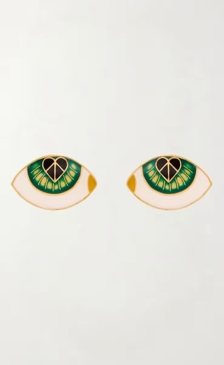 EARRINGS EYE SEA YOU EMERALD