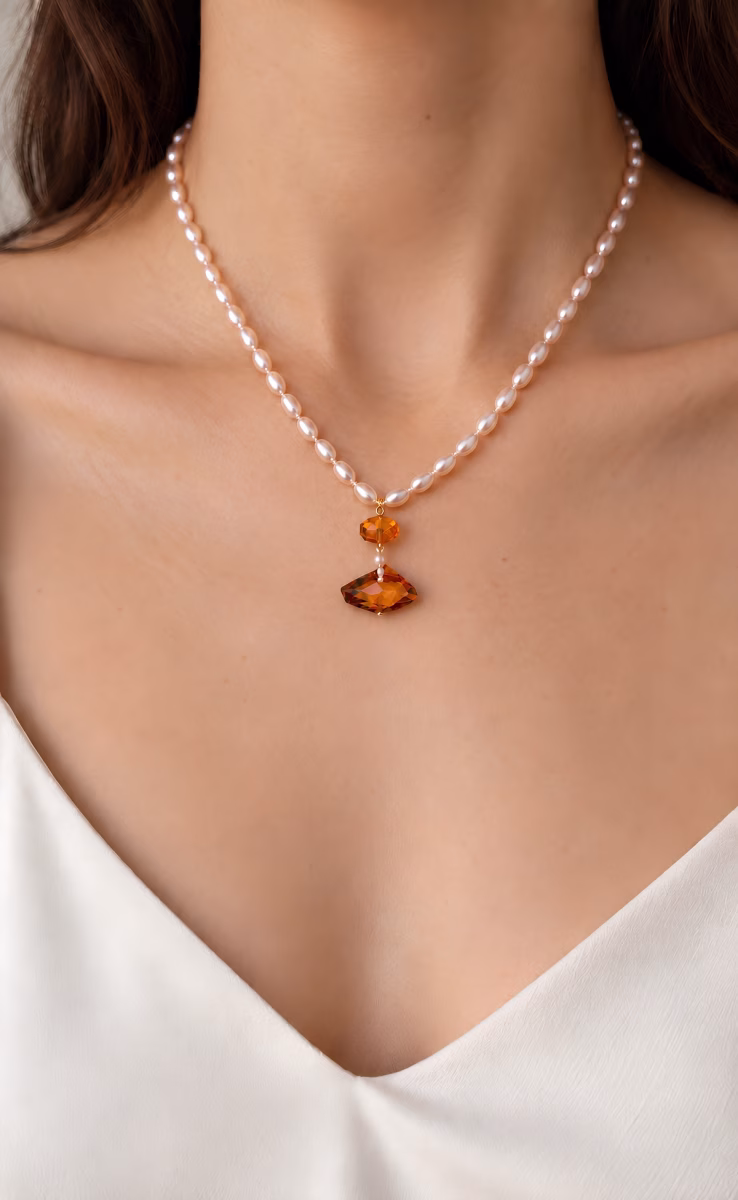 NECKLACE PINK FRESHWATER