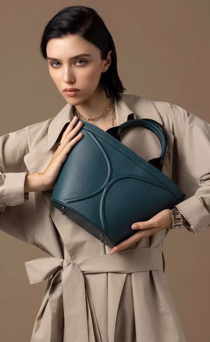 CHRYSTALLINA SMALL BAG FOREST GREEN