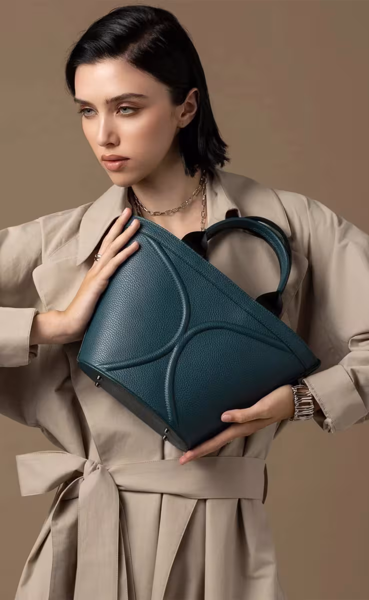 CHRYSTALLINA SMALL BAG FOREST GREEN