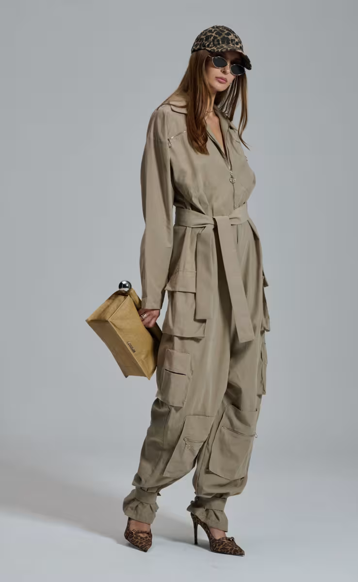 FLAVIA BEIGE OVERALL