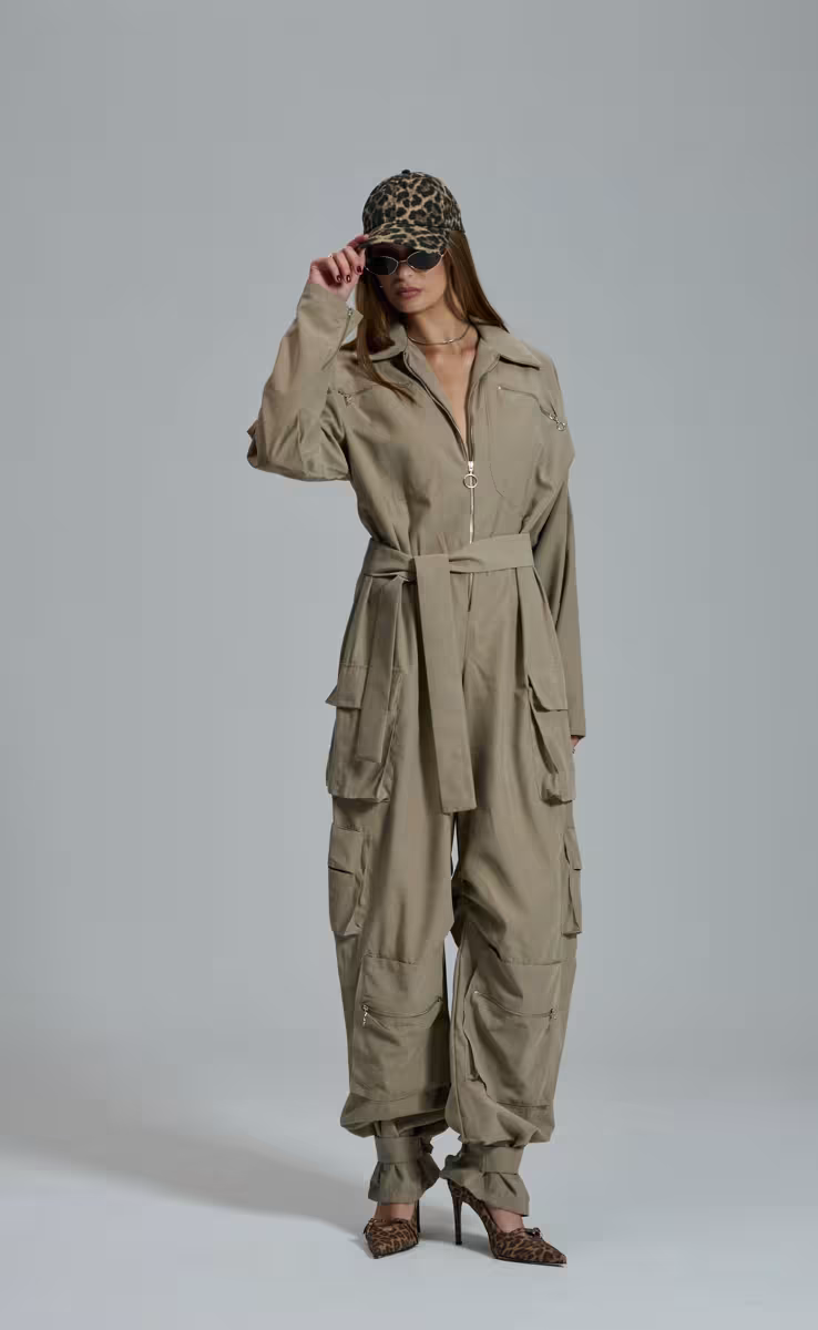 FLAVIA BEIGE OVERALL