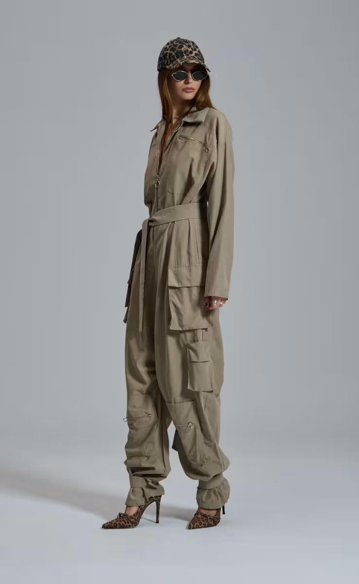 FLAVIA BEIGE OVERALL