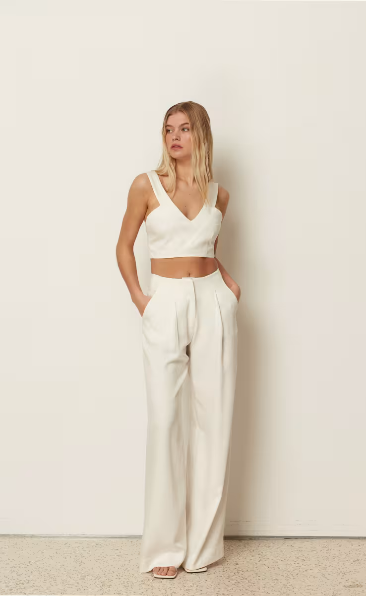 STATEMENT PANTS WHITE