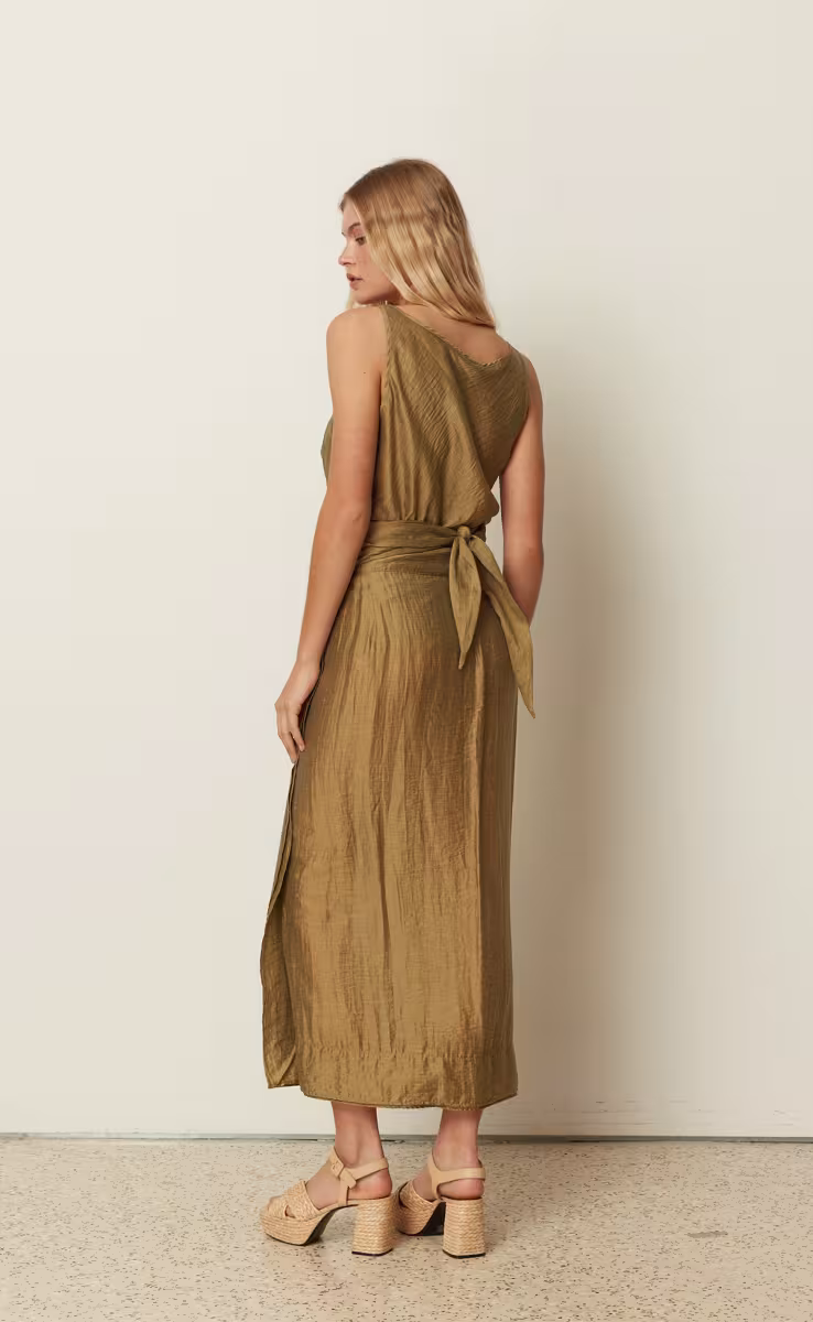 SHEER TOP OLIVE