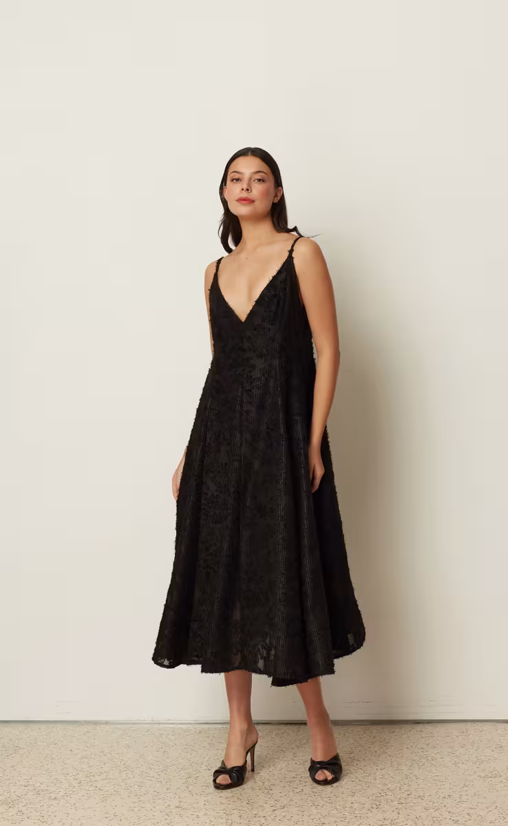 ΦΟΡΕΜΑ SEQUINED FLARED ΜΑΥΡΟ