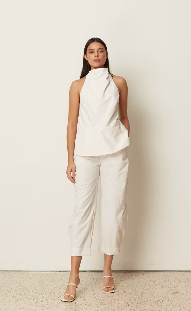 ΠΑΝΤΕΛΟΝΙ HIGH WAIST CARGO ΛΕΥΚΟ