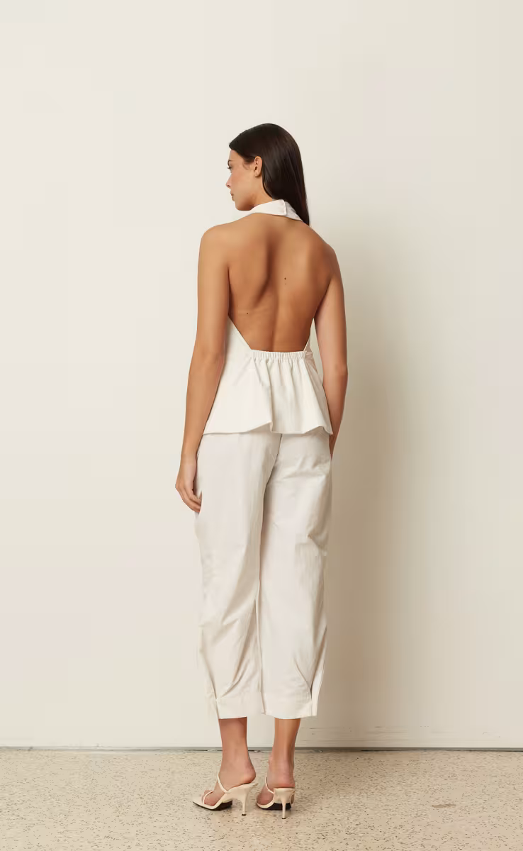 ΠΑΝΤΕΛΟΝΙ HIGH WAIST CARGO ΛΕΥΚΟ