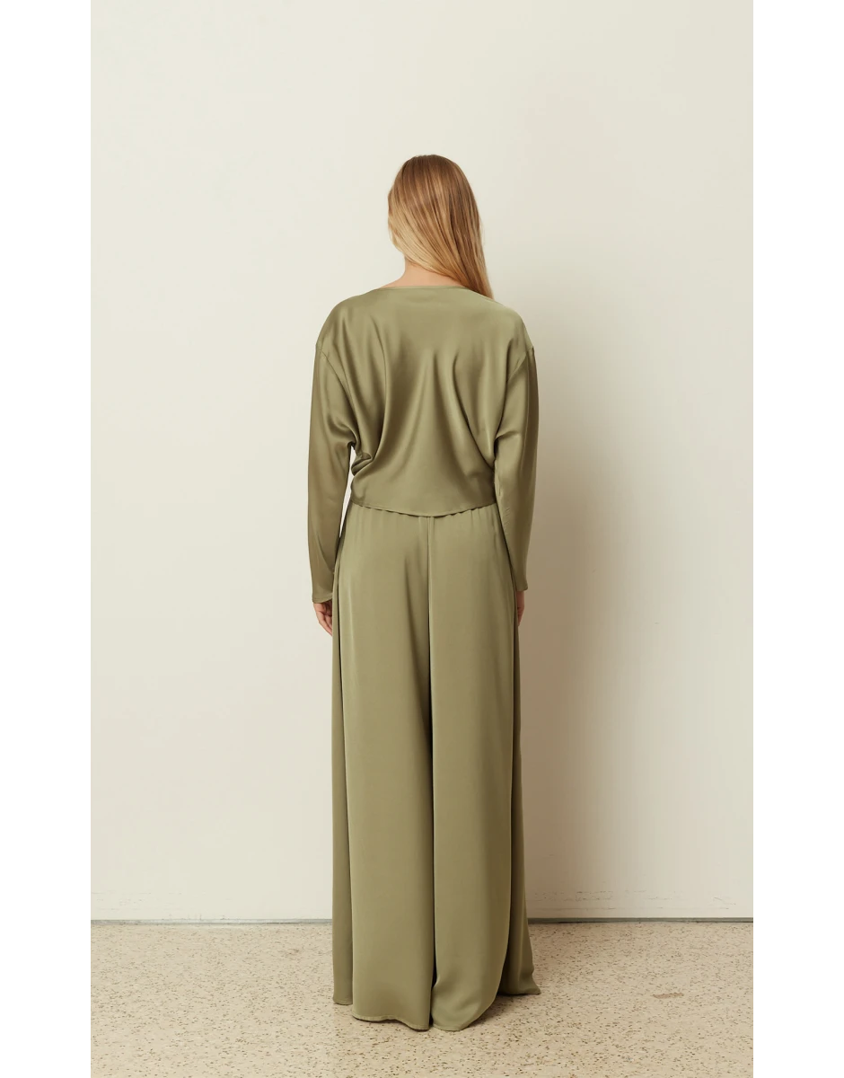 SILKY PANTS KHAKI