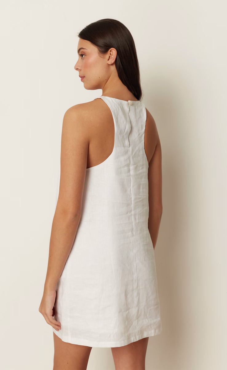 LINEN DRESS WHITE