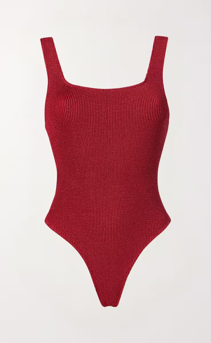 JOSIE ONE PIECE METALLIC RED