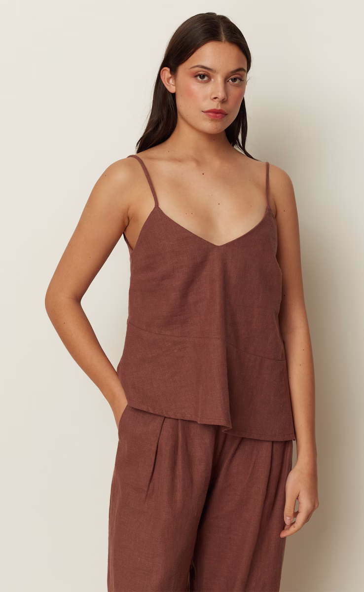 EARTHY TOP MARRON