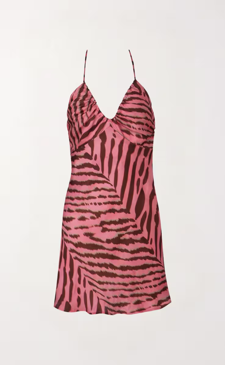 XAVI MULTI BROWN DRESS