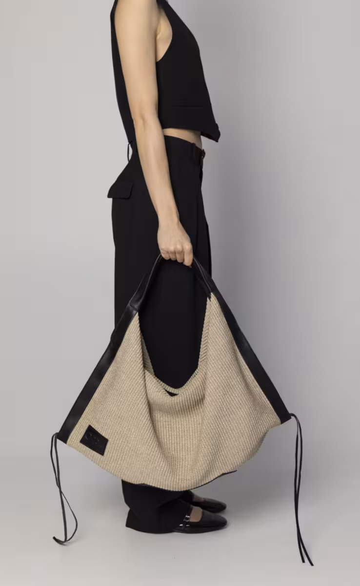 AFETIRIA RAFFIA BAG BEIGE
