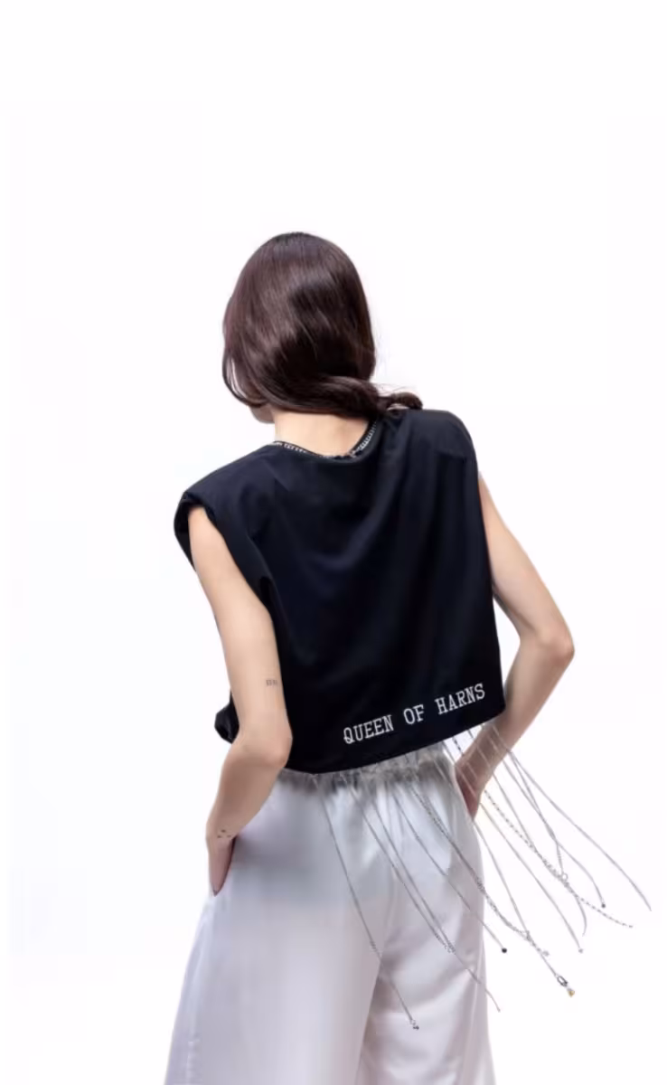 CHAIN T-SHIRT ΜΑΥΡΟ