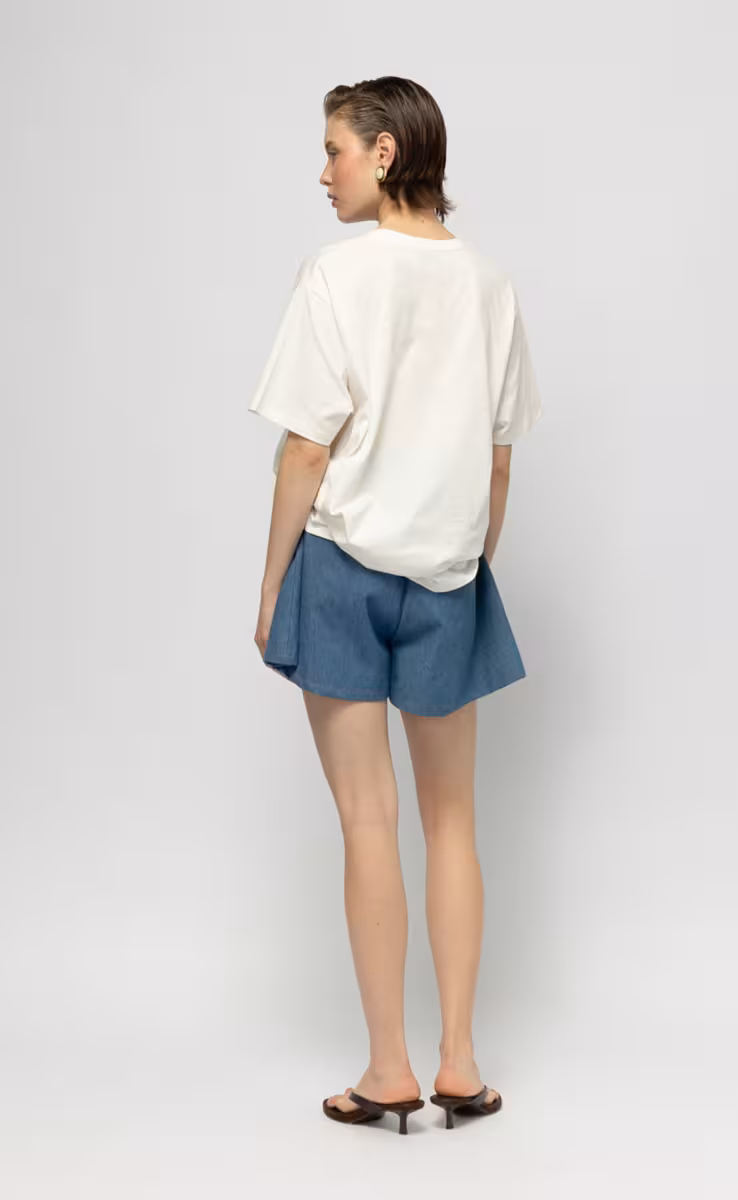 TUCAN T-SHIRT WITH TUCAN PRINT WHITE
