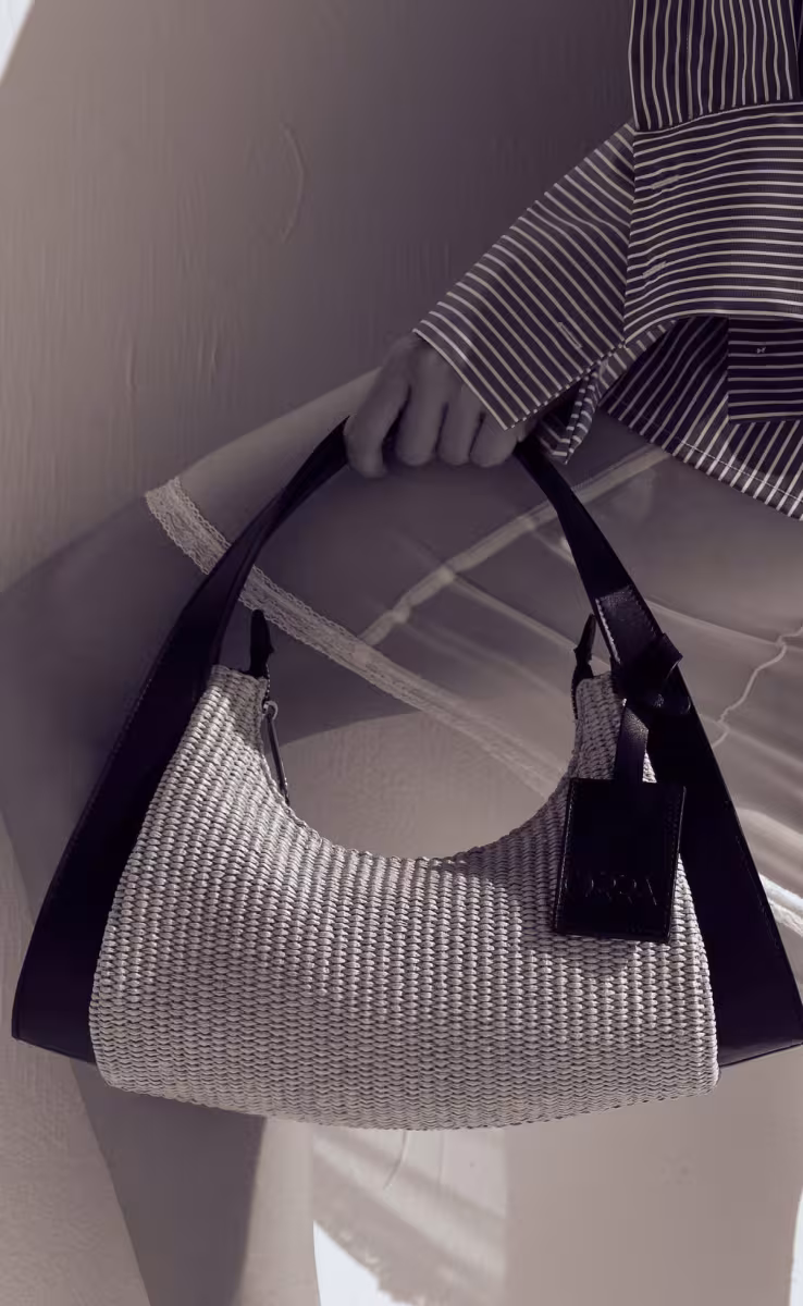 JULIANA BAG RAFFIA BEIGE