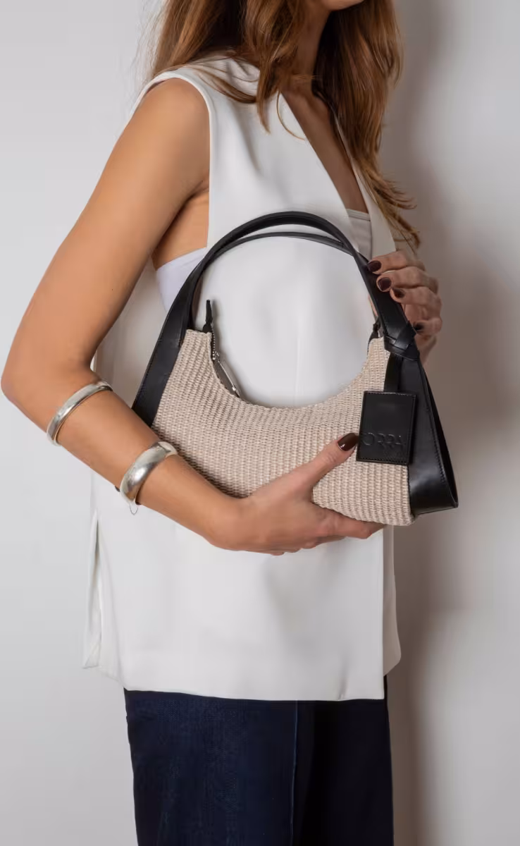 JULIANA BAG RAFFIA BEIGE