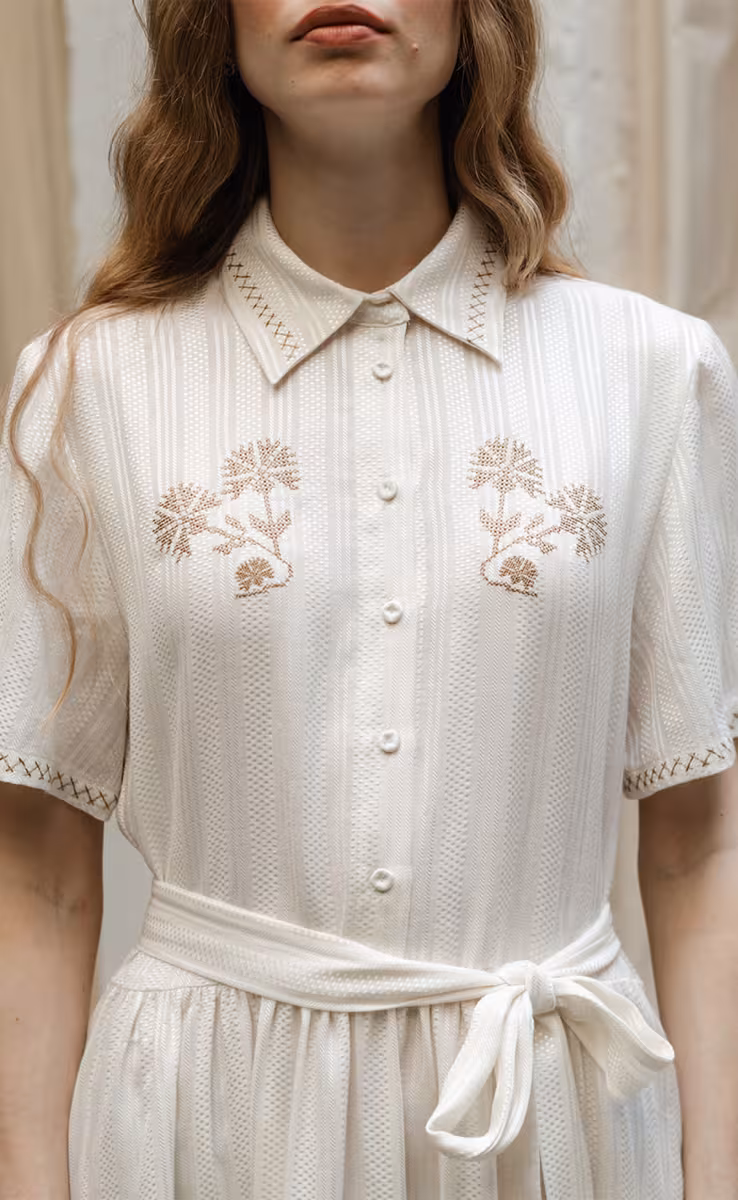 SKYROS DRESS IVORY