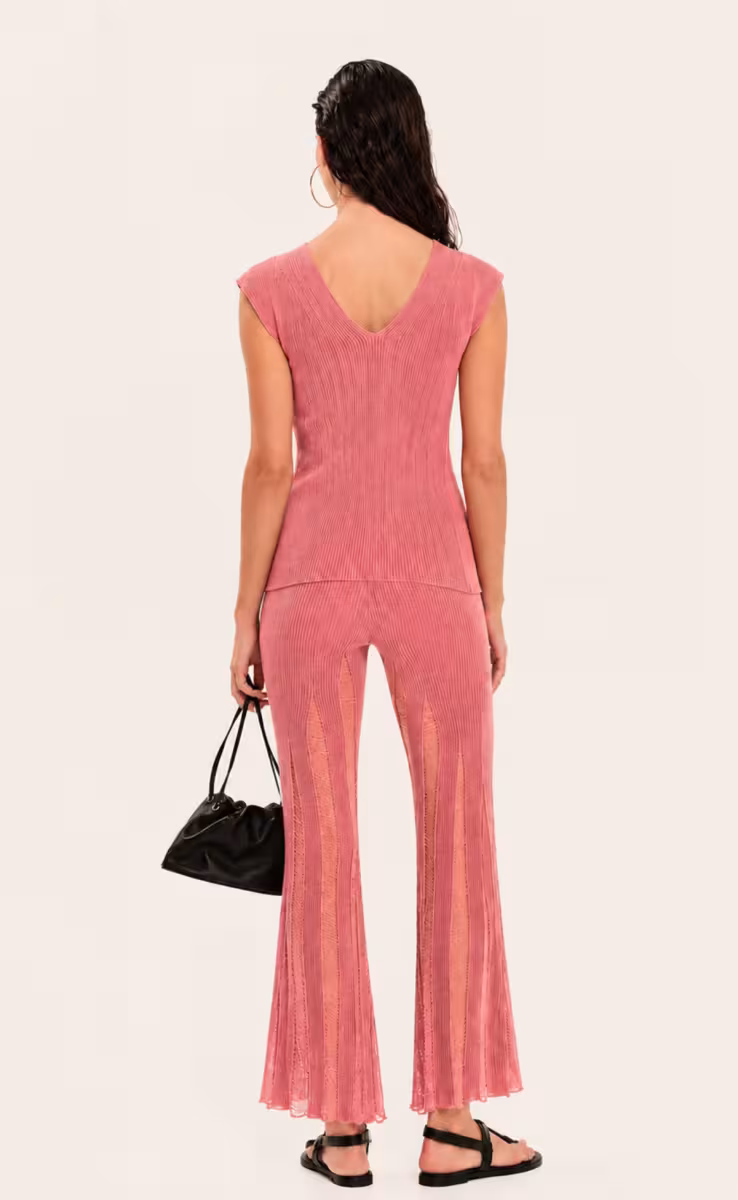 KNIT TROUSERS SUMMER ROSE