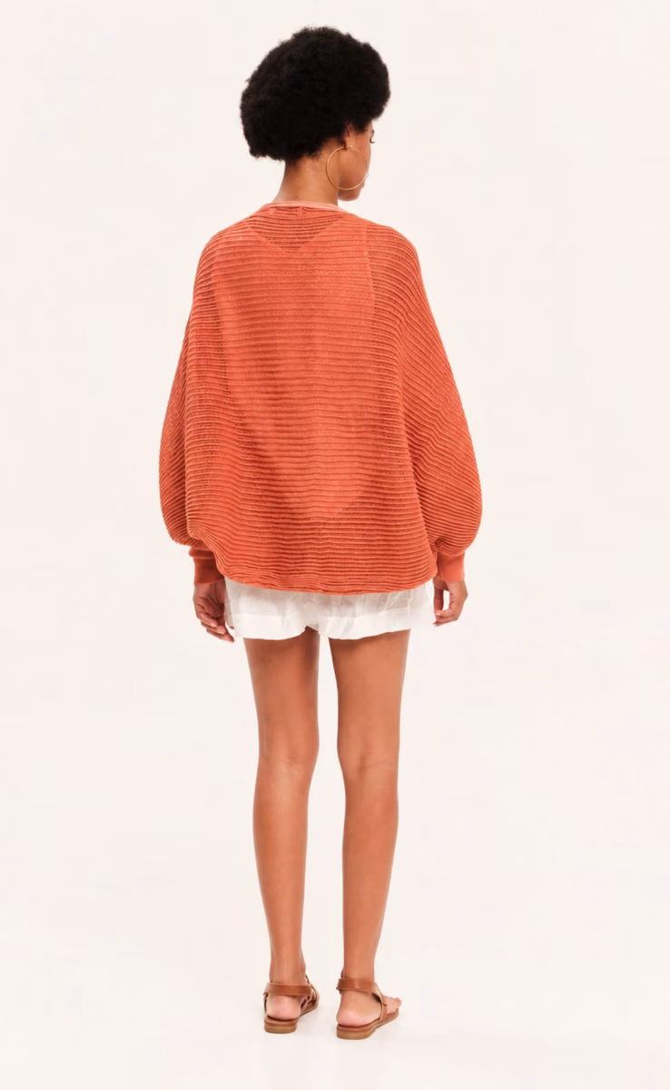 KNIT BOLERO ARCHETYPES SUNSET ORANGE
