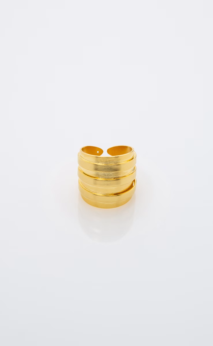 GOLD PLATED RING CIRCLES