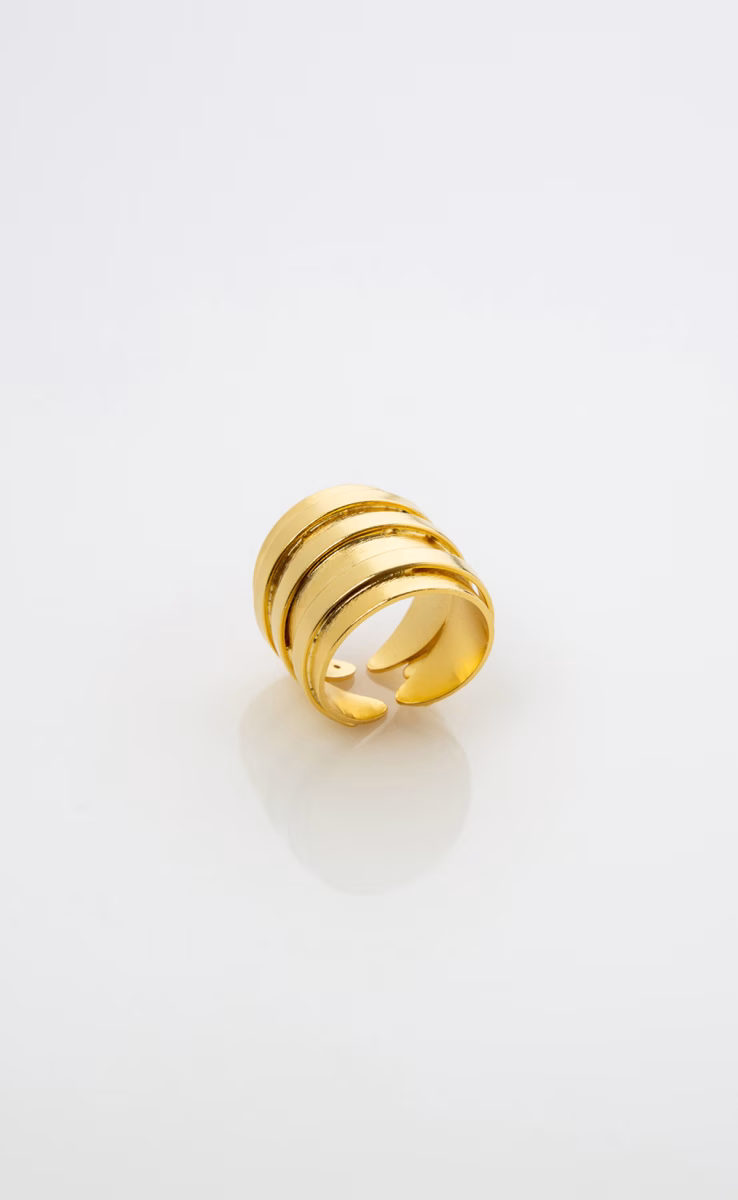 GOLD PLATED RING CIRCLES