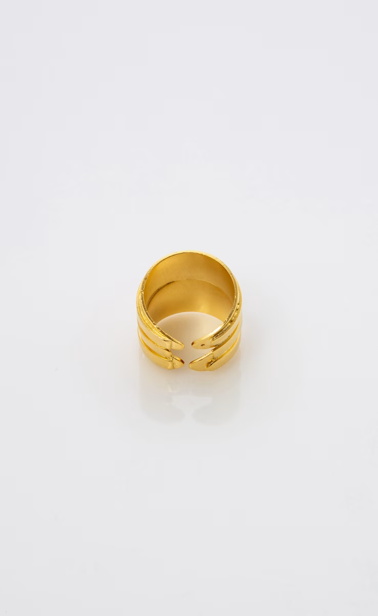 GOLD PLATED RING CIRCLES