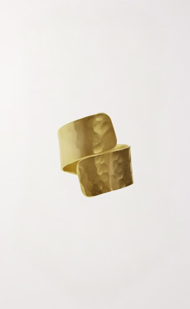 OPEN GOLD PLATED RING