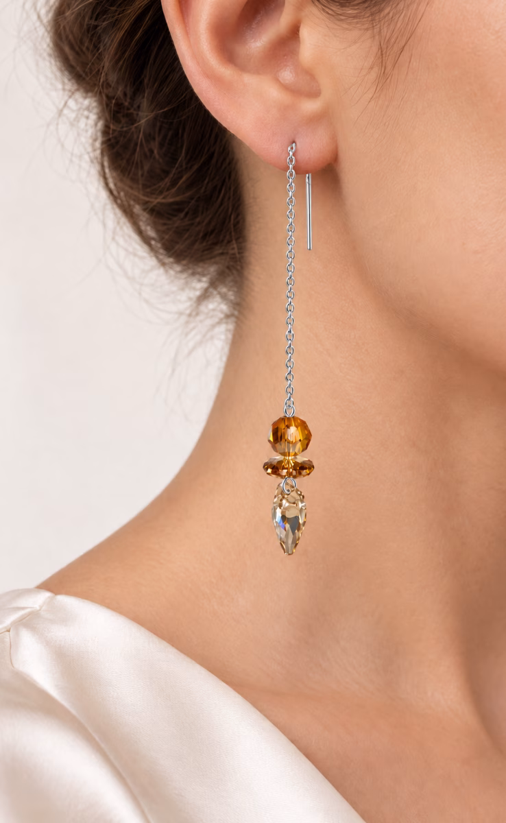 EARRINGS SWAROVSKI CHARMS