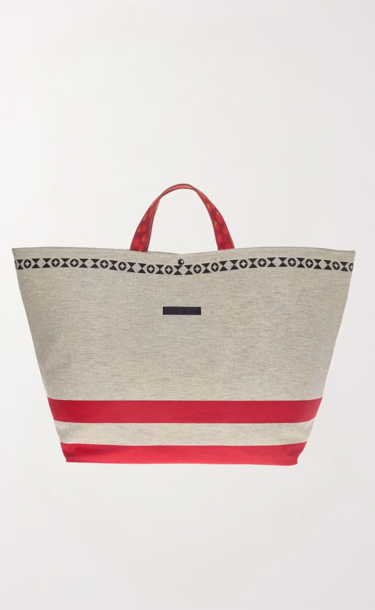 ΤΣΑΝΤΑ TOTE MESTA STRIPES RED