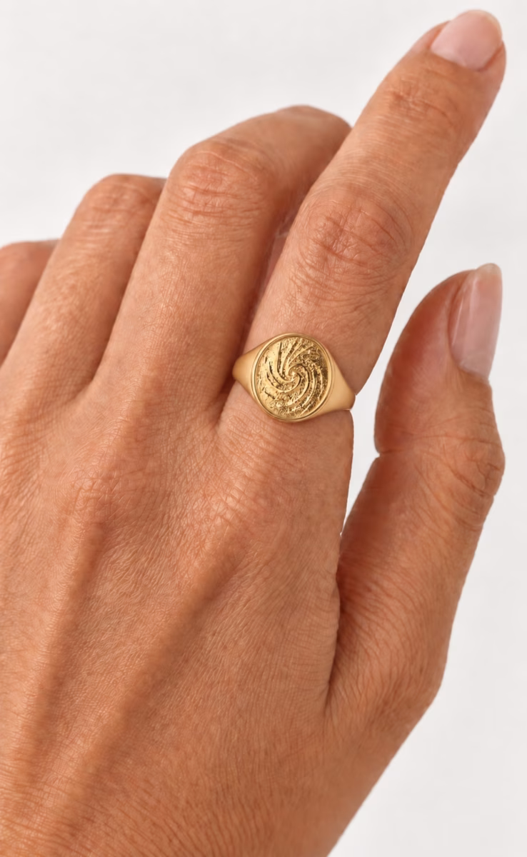 MILKY WAY RING GOLD PLATED size 52