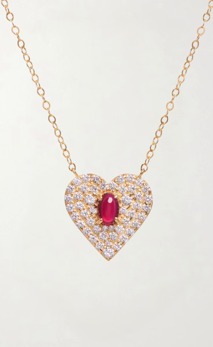 VINTAGE LOVE NECKLACE GARNET